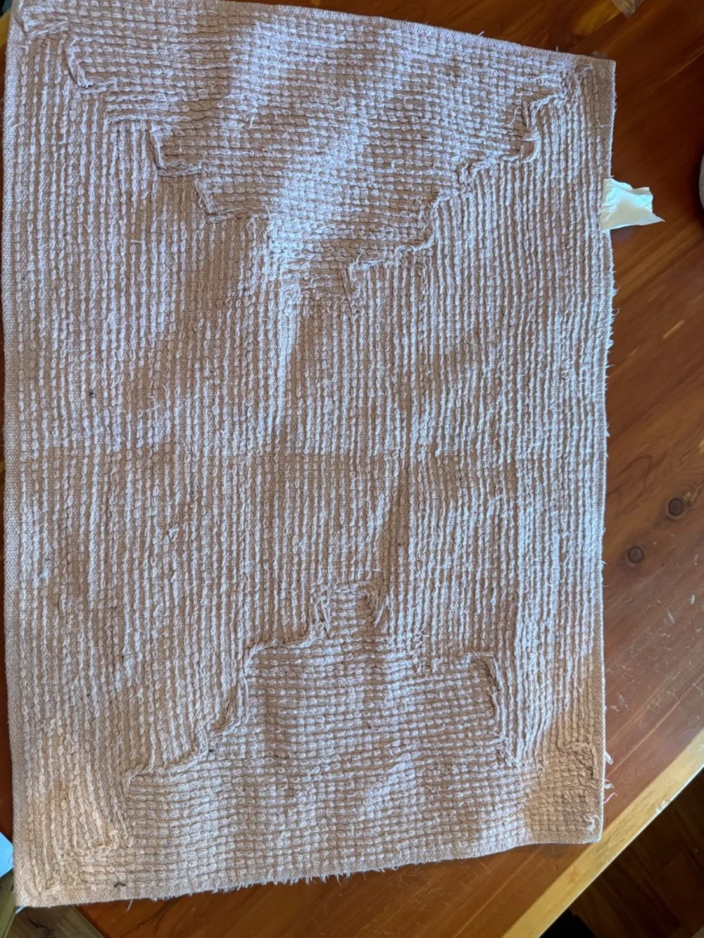 Pale Pink 100% cotton bath rug set of 2 EUC